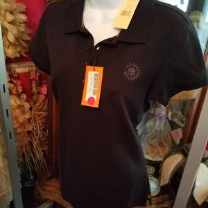 MEN'S HARLEY  DAVIDSON  BLACK  POLO SHIRT SZ MED